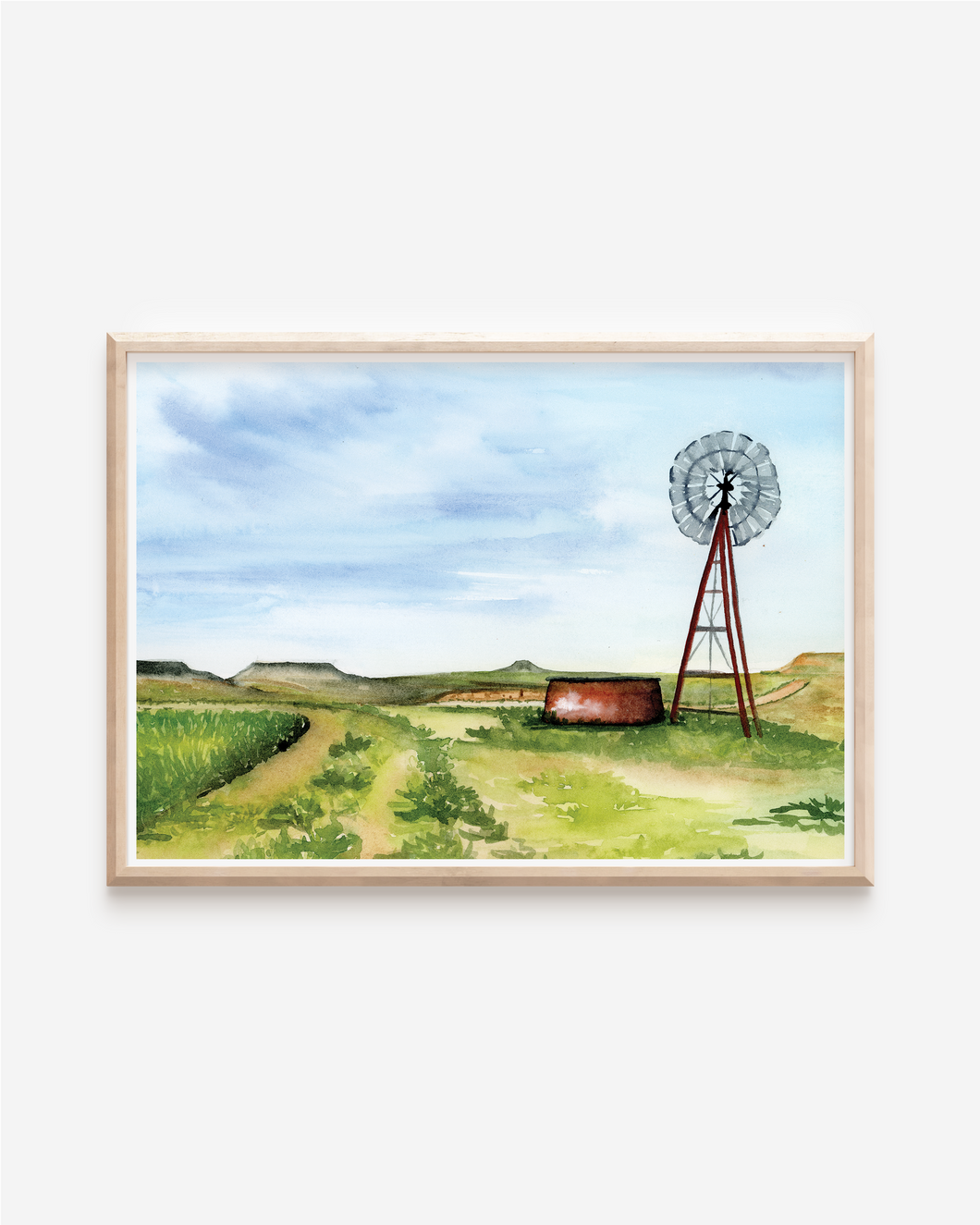 Texas Windmill Art Print | Pre-Order