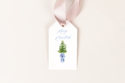 Ginger Jar Christmas Tree Gift Tag