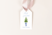 Ginger Jar Christmas Tree Gift Tag