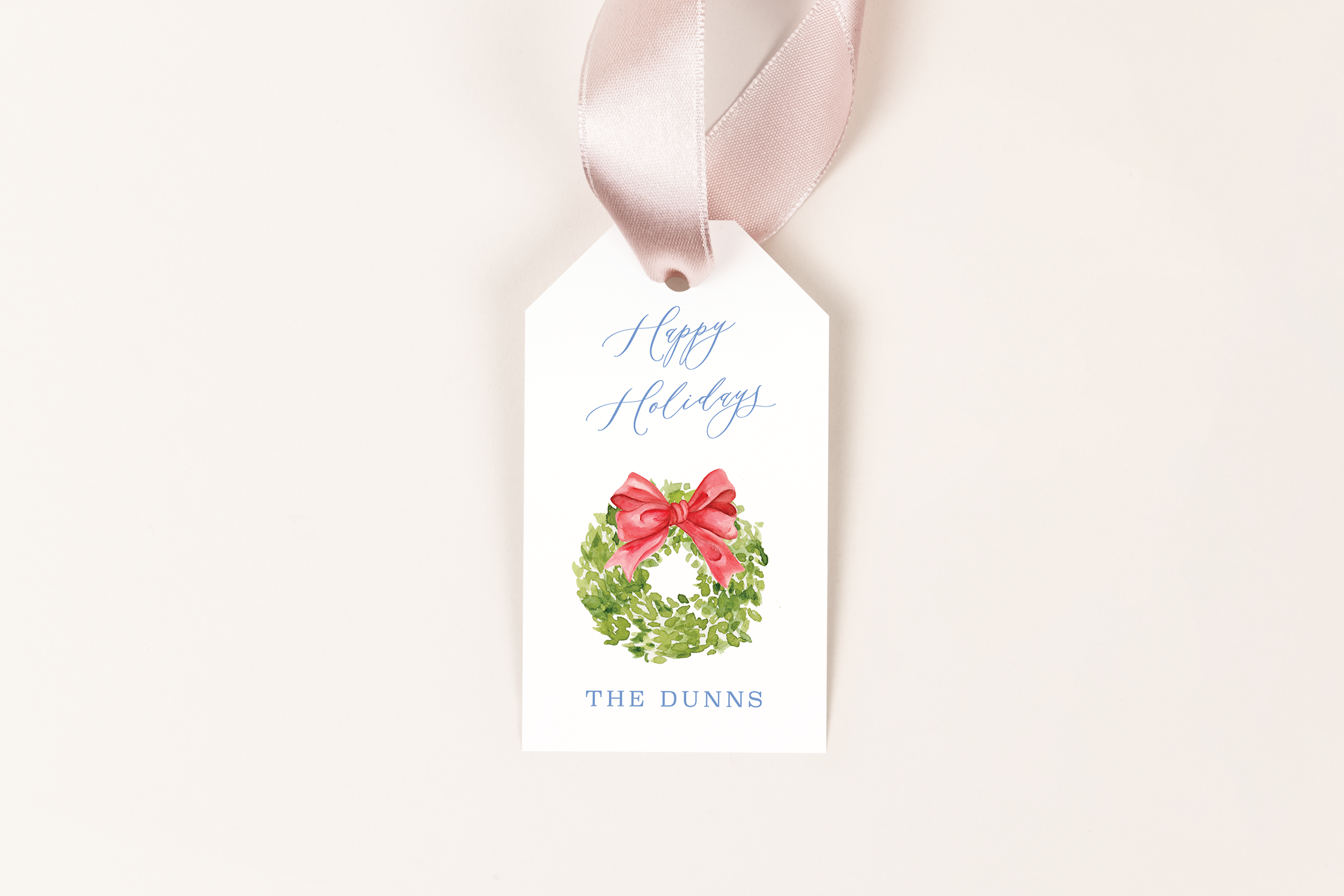 Boxwood Wreath Gift Tag