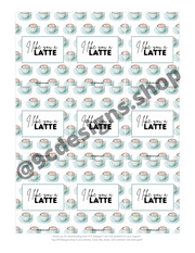 Downloadable Gift Tag |  I Like You a Latte