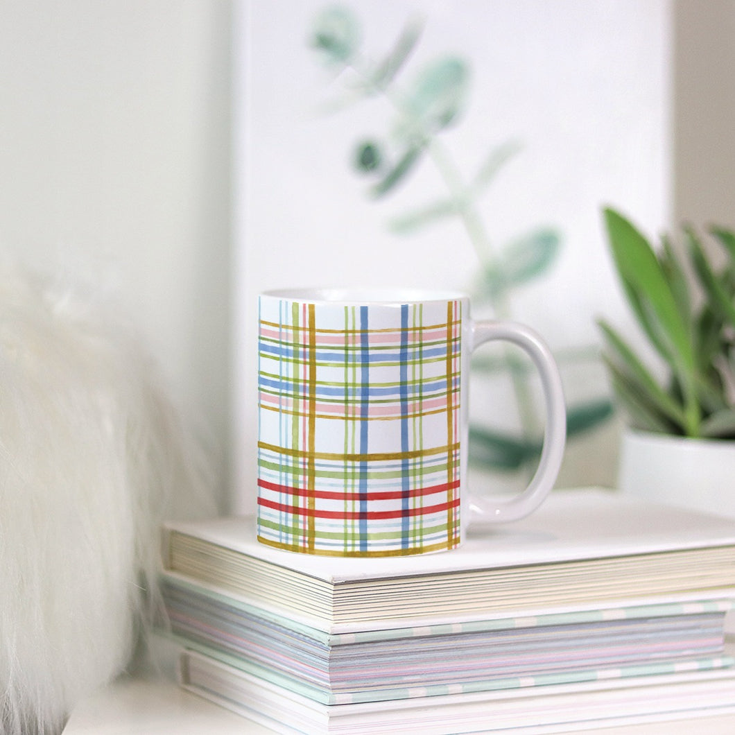 Pastel Plaid Mug