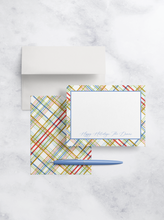 Load image into Gallery viewer, Christmas Plaid Note Card
