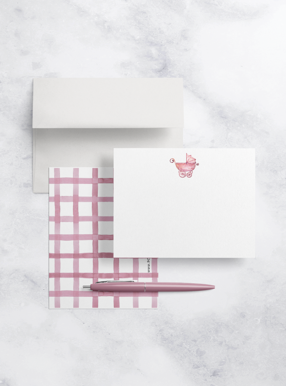 Baby Girl Note Card Set