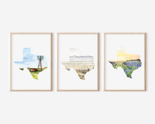 Load image into Gallery viewer, State of Texas Windmill Art Print | Pre-Order
